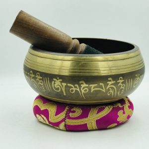 4" Diameter Singing Bowl with Buddha carved - Best Sound Therapy