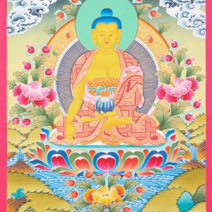 Traditional Thangka of Shakyamuni Buddha | Sage of the Shakyas - The Enlightened One | Spiritual Gifts | Authentic Painting