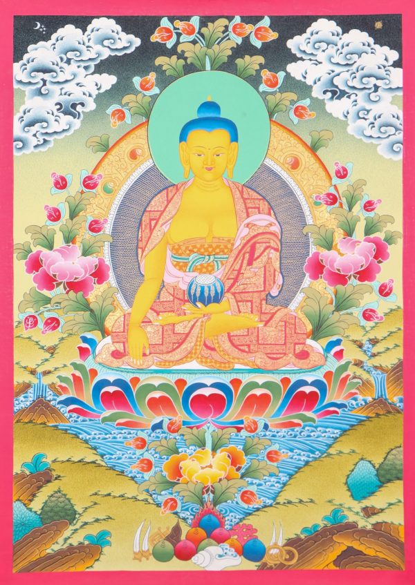 Traditional Thangka of Shakyamuni Buddha | Sage of the Shakyas - The Enlightened One | Spiritual Gifts | Authentic Painting