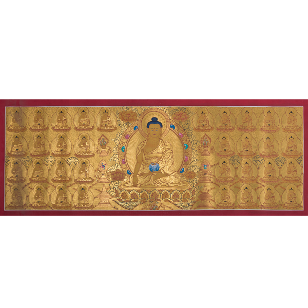 Buddha Lap Terso - handmade thanka painting from Nepal