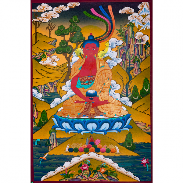 Amitabha Buddha - Handmade Thangka  Painting from Nepal