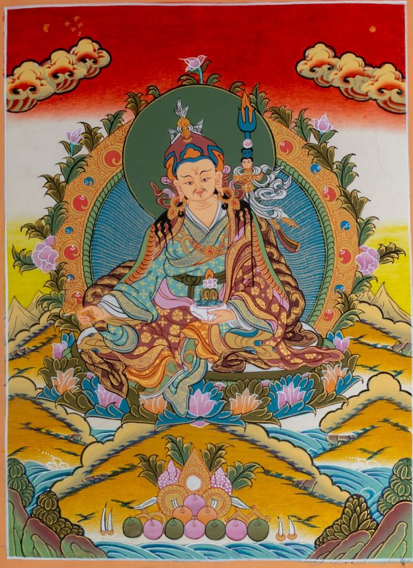 Guru (Rinpoche) - Handmade Thankga Painting from Nepal