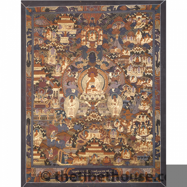 Buddha Life - handmade thangka painting from Nepal
