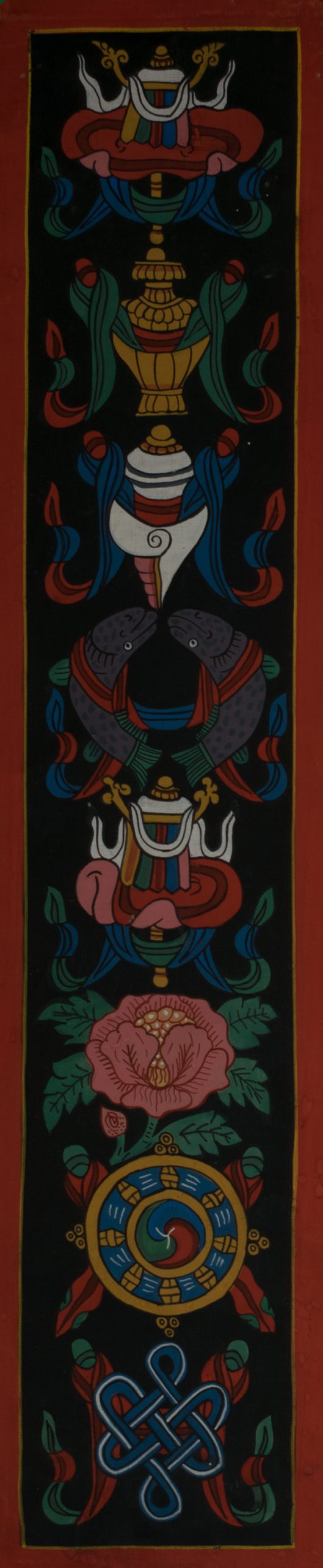 Asthamangal - handmade thangka painting from Nepal