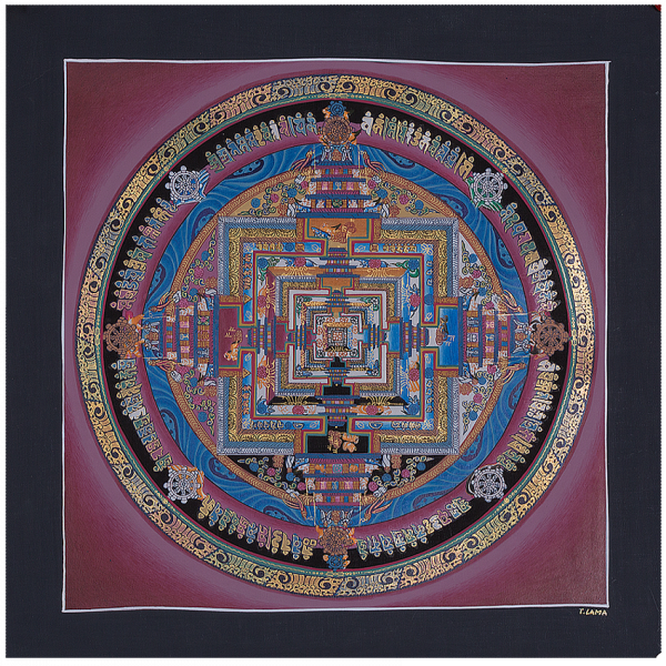 Kalachakra Mandala - handmade thanka painting from Nepal