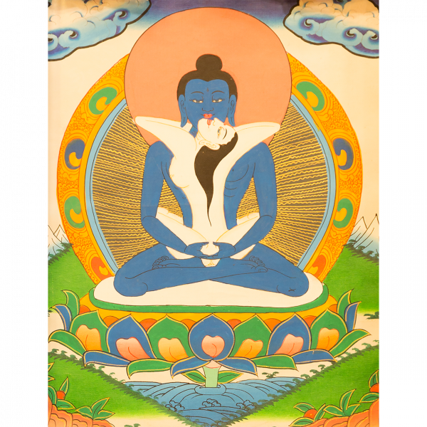 Buddha Shakti - handmade thangka painting from Nepal