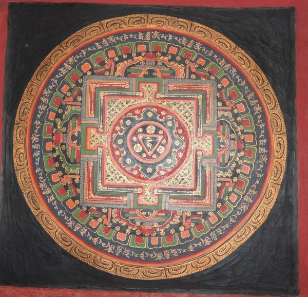 Round Mandala - handmade thangka painting from Nepal